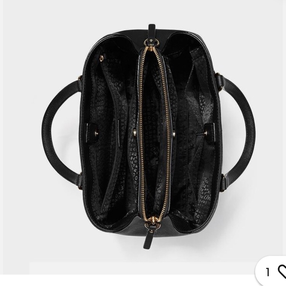 KATE SPADE Black Laurel Way Evangelie Satchel Crossbody Bag - Picture 5 of 9